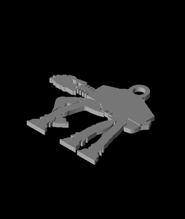 imperial at-at walker keychainstl 3d print model - Mito3D