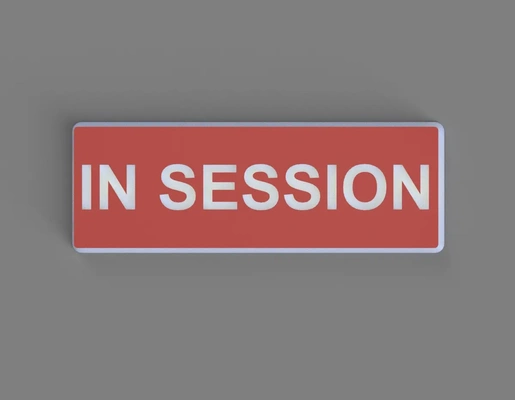 in session faceplate led text box - 3d by makers mashup on thangs 3d print model - Mito3D