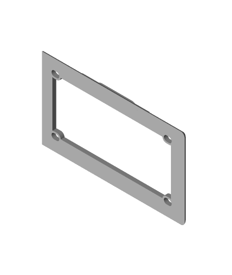 indisch erkunden Lizenz Rahmen horizontal 3D print model - Mito3D