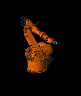 industriell Roboter Arm druckbar 3d Modell danke 3d print model - Mito3D