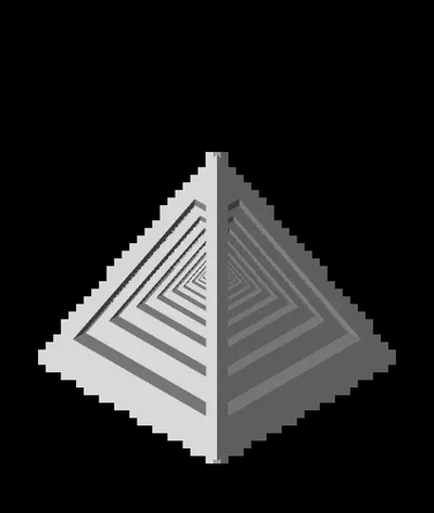 infinite pyramid - 3d by fr00st on thangs 3d print model - Mito3D