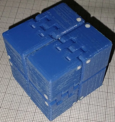 infinito cubo 3d by beso on gracias 3d print model - Mito3D