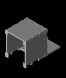 isolation carton mousse enceinte connecteur 3d print model - Mito3D