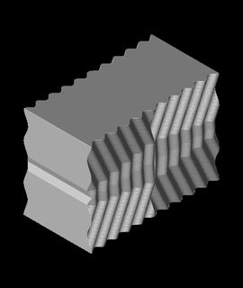 interferência padronizar retangular cobre 3d print model - Mito3D