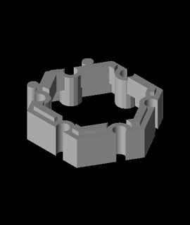 interlocking 35mm hex tile mistermano Hobbies & Games 3d print model - Mito3D