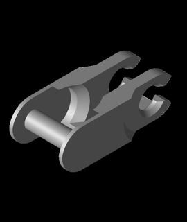 Verriegelung Kette Clip Verkabelung 3d print model - Mito3D