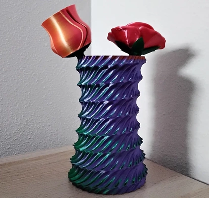 invertito arrotolato corda vaso 3d by daddywazzy creatore on grazie 3d print model - Mito3D