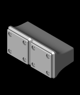 invertido gorila pegamento estante soporte gridfinity 3d print model - Mito3D