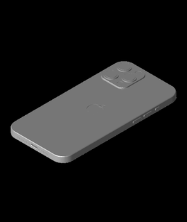 Iphone 12 pró max modelo 3d mediaman3d 3d print model - Mito3D