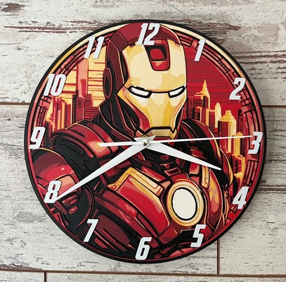iron man clock filament painting - 3d by ian smalley on thangs 3d print model - Mito3D