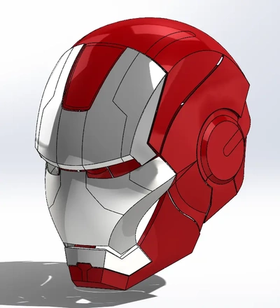iron man helmet - 3d by paul peters on thangs 3d print model - Mito3D