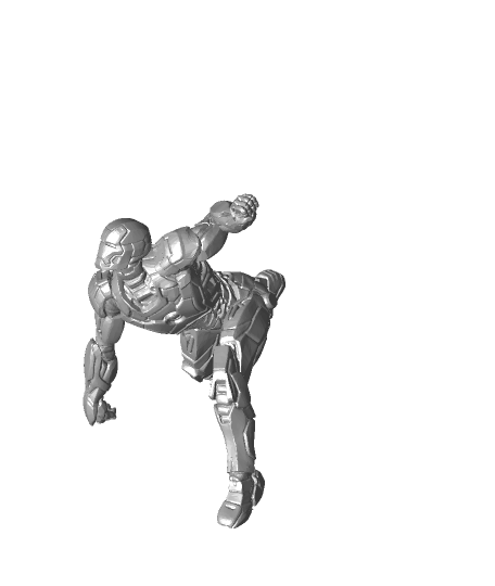 Eisen mk42 Landung Pose Unterstützung frei 3d Modell danke 3D print model - Mito3D