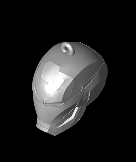 iron man mk46 helmet keychain Devices 3d print model - Mito3D