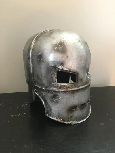iron man mk 1 helmet weathed - 3d by reprops03 on thangs 3d print model - Mito3D