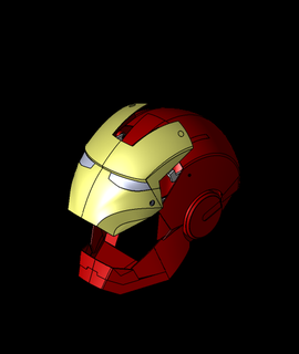 Ironman Helm Öffnung Mechanismus 3d Modell danke 3d print model - Mito3D