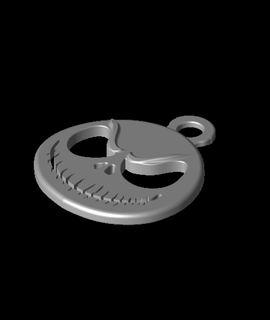 Jack Skellington Schlüssel fob Kanister 3d print model - Mito3D