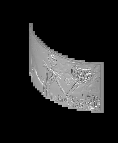 macaco skellington litofano stl 3d by basicaron3d on 3d print model - Mito3D
