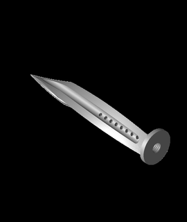 jagdkommando bıçak vidalamak destek 3d model teşekkürler 3d print model - Mito3D