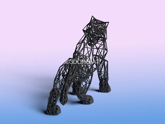 jaguar wire art - 3d by 3dofficeat on thangs 3d print model - Mito3D