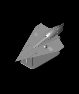 jedi delta 7 starfighter 3d print model - Mito3D