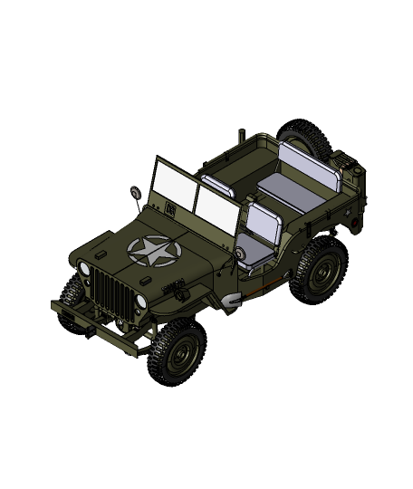 Jeep 3d Modell Robinja danke 3D print model - Mito3D