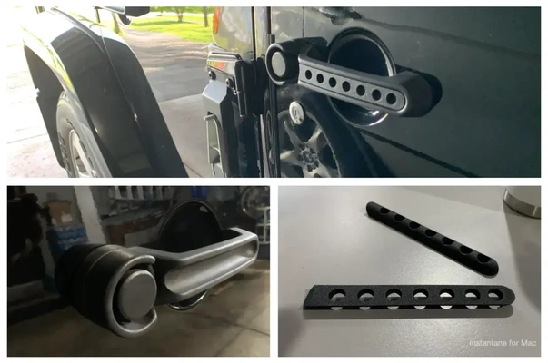 jeep wrangler door handle inserts - 3d by k2 kevin on thangs handles 3d print model - Mito3D