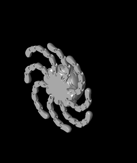jiggly Medusa articolato 3d print model - Mito3D