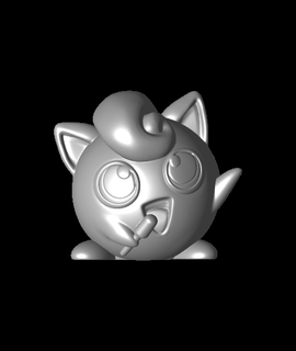 jigglypuff Pokémon ventilador arte artes entretenimento 3d print model - Mito3D