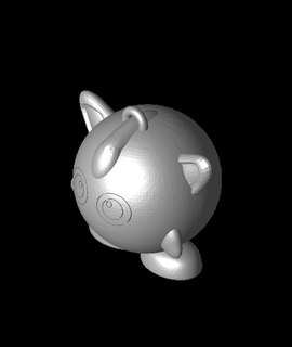 Jigglypuff Dekoration gareth7562 Kunst Unterhaltung 3d print model - Mito3D