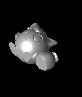 jigglypuff natale santa Pokemon Natale pop cultura 3d print model - Mito3D