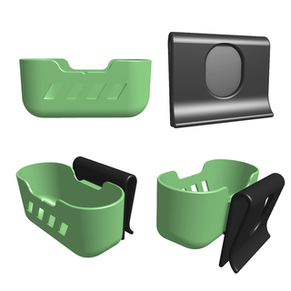 jlab go air pop case detachable belt clip - -el-gato 3d print model - Mito3D