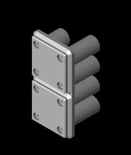joint holder 2x1stl 3d model propella thangs 3d print model - Mito3D