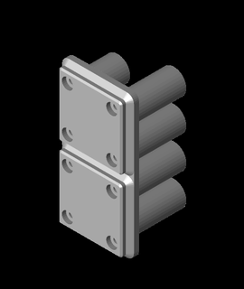 joint holder 2x1stl propella 3d print model - Mito3D
