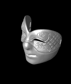 joyfull joe venitian jester mask 3d print model - Mito3D