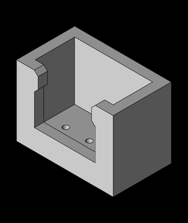 jst xh 3pins tarjeta circuito impreso paso crudo printcipl4 3d print model - Mito3D