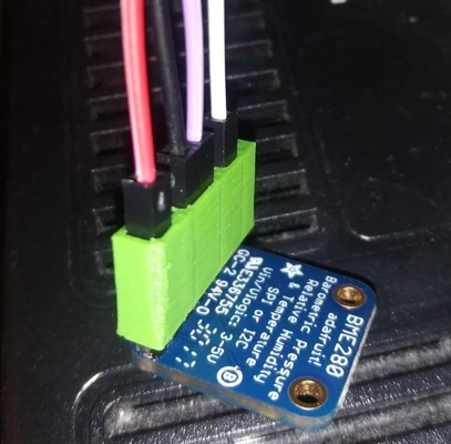 jumper plug housing raspberry pi bme280 temperature humidity barometric pressure weather sensor - 3d by timid possum on thangs 3d print model - Mito3D