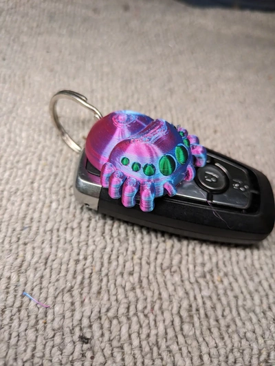 jumping spider keychain - 3d by rwbdesigns on thangs 3d print model - Mito3D