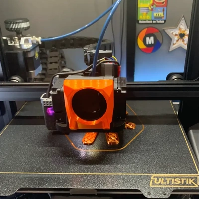 k2 satsana dual stock blower fan duct shroud - ender 3v2 crtouch 3d by kevin on thangs statsana hotend bltouch 3d print model - Mito3D