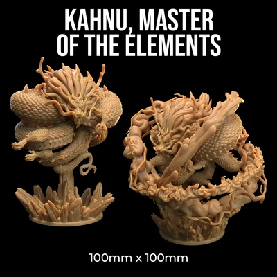 kahnu master of elements - 3d by dragon trappers lodge on thangs 3d print model - Mito3D