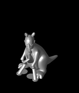 kangarock 3d model plastic thangs 3d print model - Mito3D