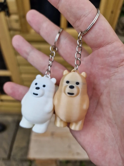 kawaii bear keychains - 3d by omsculpts on thangs 3d print model - Mito3D