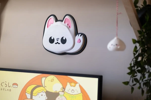 kawaii cat wall decor - holoprops 3d by on thangs 3d print model - Mito3D