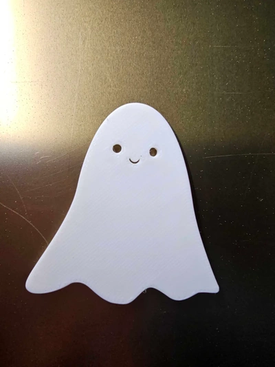 kawaii ghost cute magnet halloween - 3d by karenchaudesigns on thangs 3d print model - Mito3D