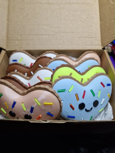 kawaii streuen herz valentinstag kekse 3d by omsculpts on danke 3d print model - Mito3D