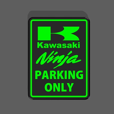 kawasaki ninja zeichen 3d by kcwarthog3d on danke 3d print model - Mito3D