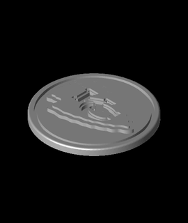 kc chiefs coin kcwarthog Sports 3d print model - Mito3D