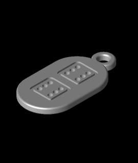 key fob - double kwgragsie Hobbies & Games 3d print model - Mito3D