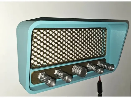 key holder fifties sixties radio style - 3d by tobiasscharmann on thangs 3d print model - Mito3D