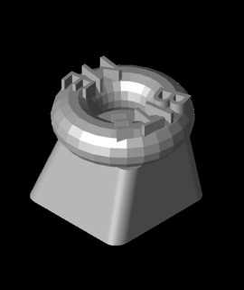 keycapdonutstl 3d modelo agitado 3d print model - Mito3D