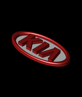 kia logotipo caddesignwork 3d print model - Mito3D